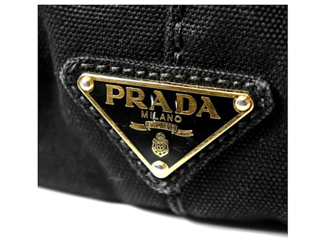 Tote Prada Canapa M Tragetasche Schwarz - Ansicht 5