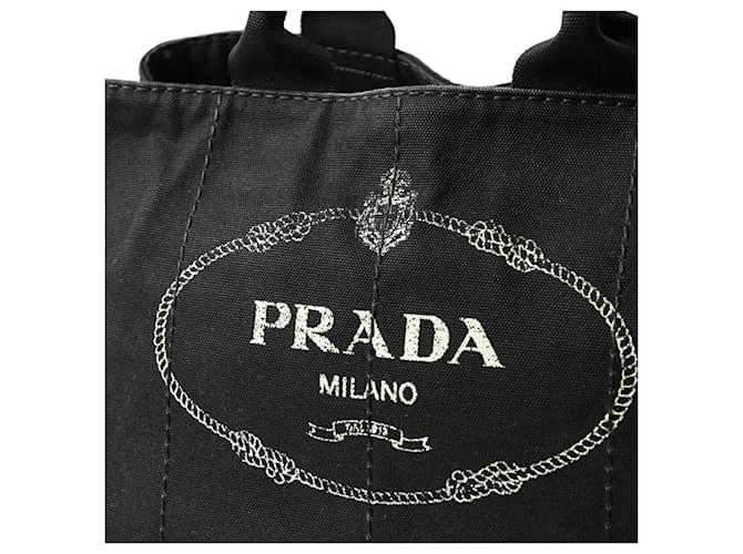 Tote Prada Canapa M Tragetasche Schwarz - Ansicht 7