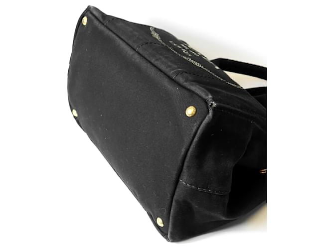 Tote Prada Canapa M Tragetasche Schwarz - Ansicht 8