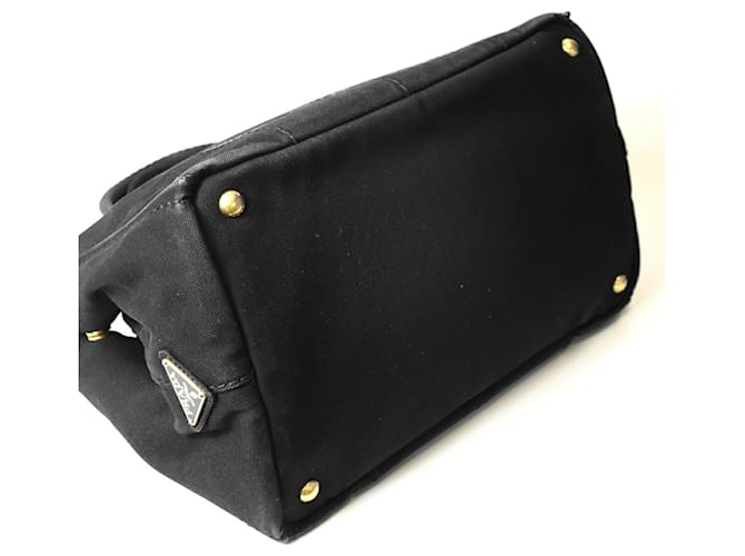 Tote Prada Canapa M Tragetasche Schwarz - Ansicht 9