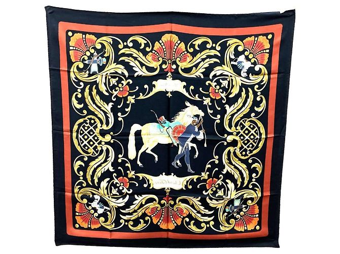 Hermès HERMES Carré 90 Schal Cheval Turc Schwarz - Ansicht 2