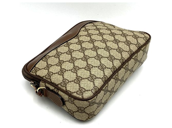 Borsa a Spalla/Pochette Gucci GG Supreme Marrone - vista 3