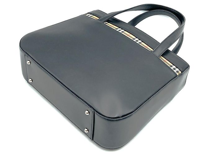 Borsa Tote Burberry Nova Check Nero - vista 2