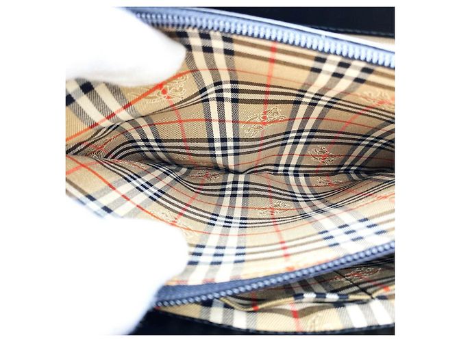 Borsa Tote Burberry Nova Check Nero - vista 7