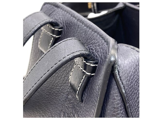 Loewe Hammock Small 2-Way Handtasche Schwarz Marineblau - Ansicht 11