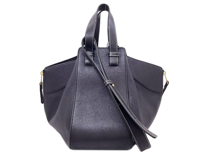 Loewe Hammock Small 2-Way Handtasche Schwarz Marineblau - Ansicht 2