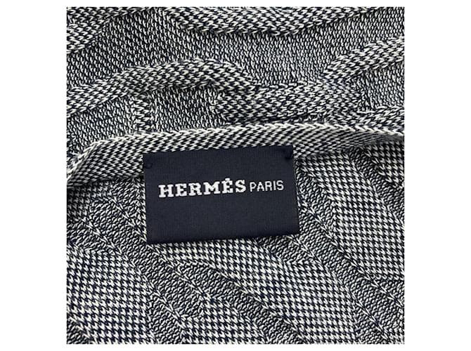 Hermès Stola Hermes Chaine d'Ancre Marrone - vista 4