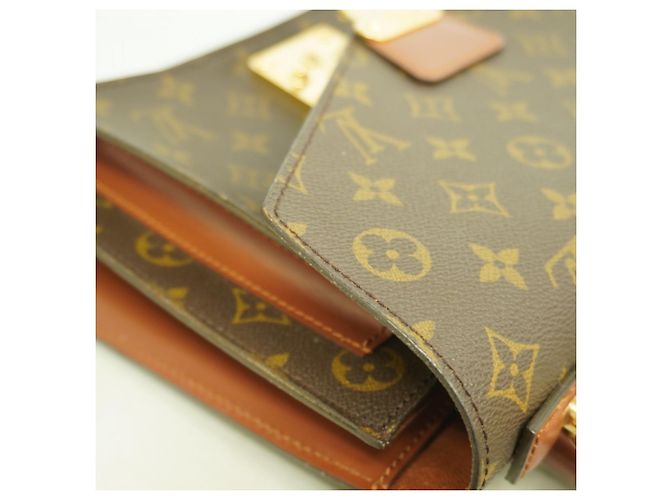 Borsa Louis Vuitton Monogram Monceau 28 Marrone - vista 10