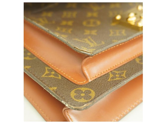 Borsa Louis Vuitton Monogram Monceau 28 Marrone - vista 6