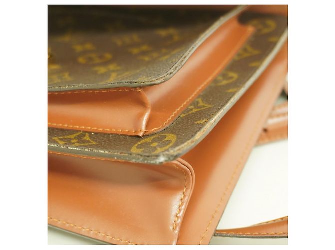 Borsa Louis Vuitton Monogram Monceau 28 Marrone - vista 8