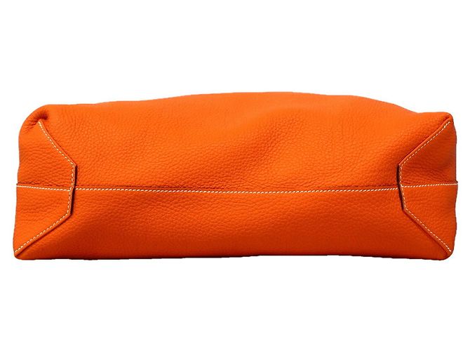 Hermès Borsa Tote Hermes Double Sens 36 D'oro Arancione - vista 3