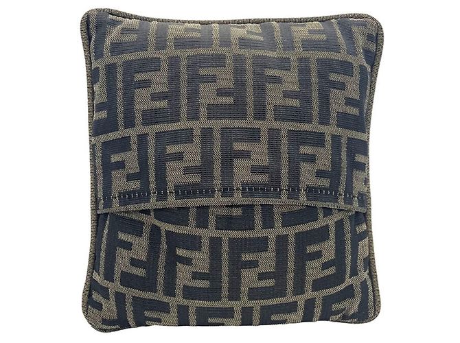 Cuscino mini Zucca Fendi Nero Cachi - vista 2