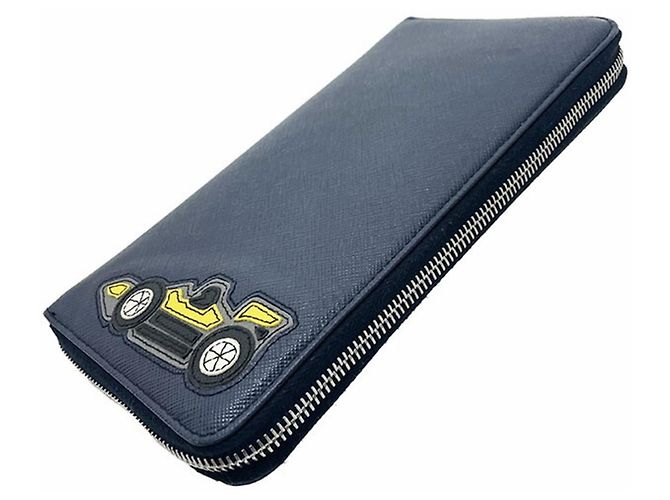 Portafoglio organizer con patch auto da corsa Prada Blu navy - Ansicht 4