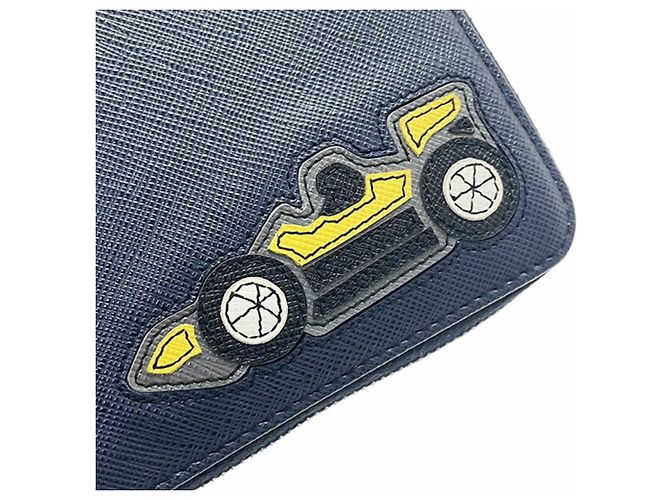 Portafoglio organizer con patch auto da corsa Prada Blu navy - Ansicht 6