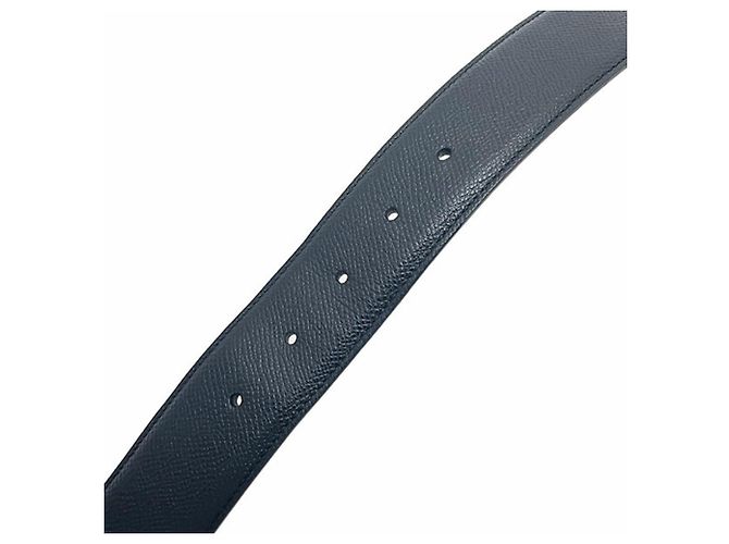 Bulgari Bvlgari Black Leather Round Buckle Belt - view 6