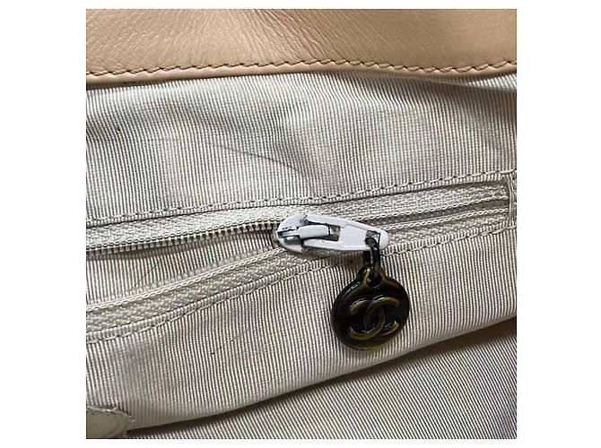 Borsa Tote Chanel in Pelle Beige - vista 12