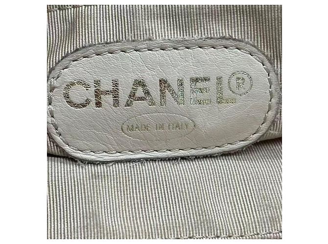 Borsa Tote Chanel in Pelle Beige - vista 6