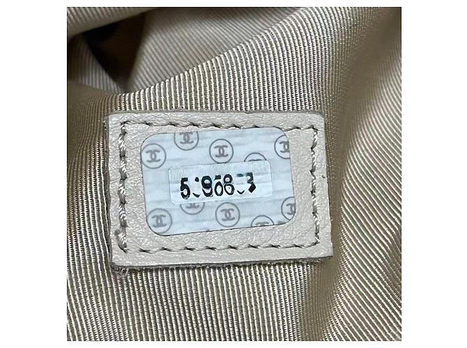 Borsa Tote Chanel in Pelle Beige - vista 7