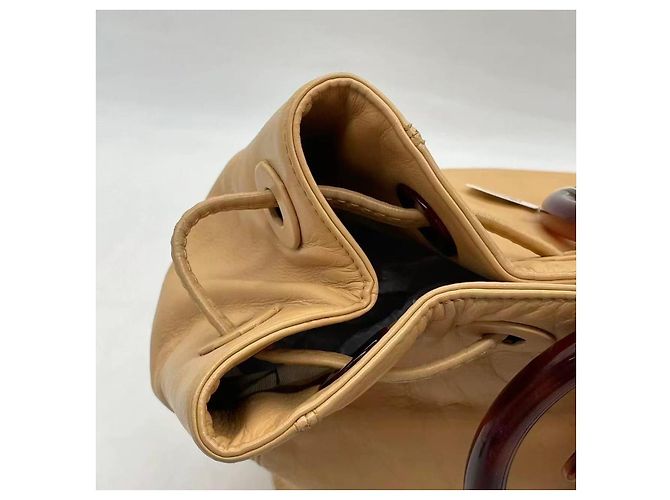 Borsa Tote Chanel in Pelle Beige - vista 9