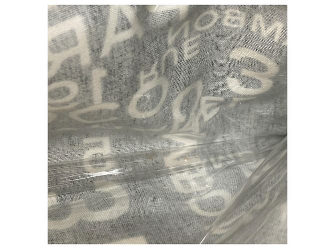 Chanel By C Tote Bag Canvas Schwarz Weiß - Ansicht 12