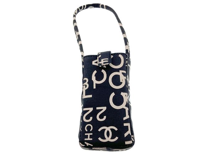 Chanel By C Tote Bag Canvas Schwarz Weiß - Ansicht 9