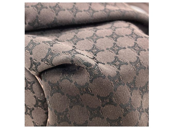 Céline Borsa a tracolla in tela Macadam Celine Marrone - vista 12