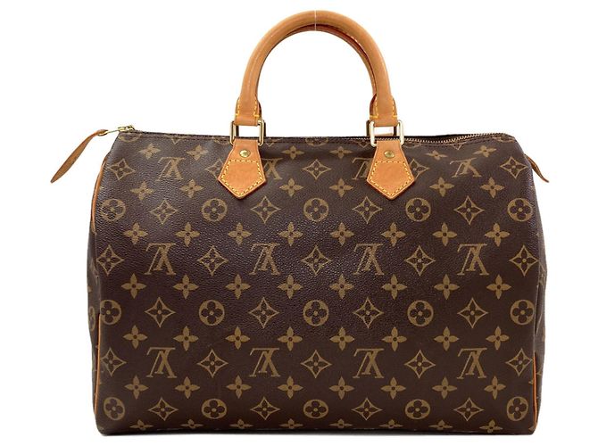 Borsa Louis Vuitton Monogram Canvas Speedy 35 Monogramma - vista 2