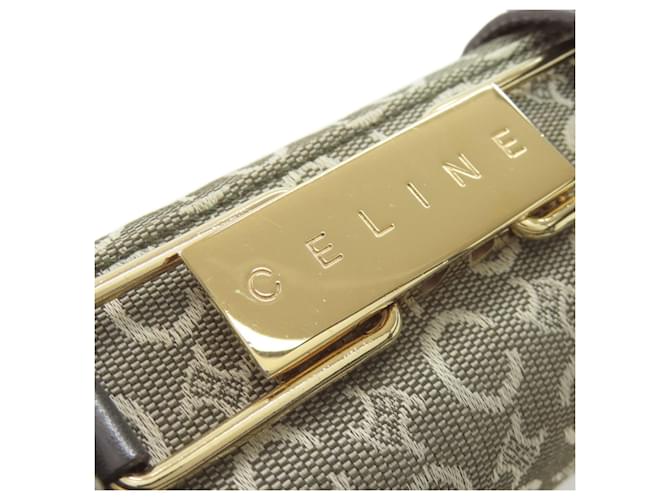 Céline Borsa Celine C Macadam Canvas Verde - vista 14