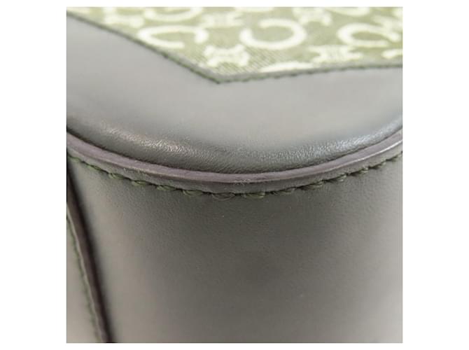 Céline Borsa Celine C Macadam Canvas Verde - vista 17