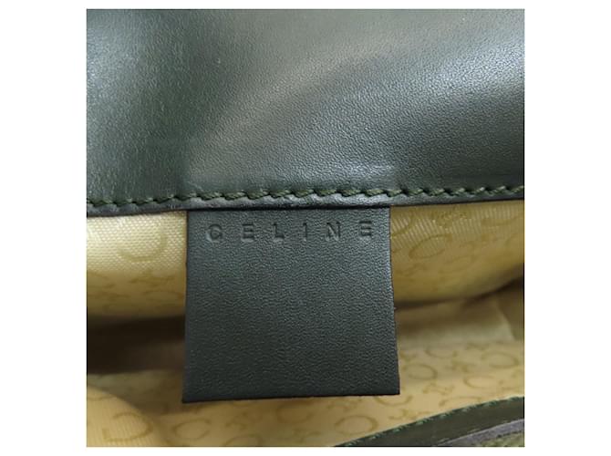 Céline Borsa Celine C Macadam Canvas Verde - vista 6
