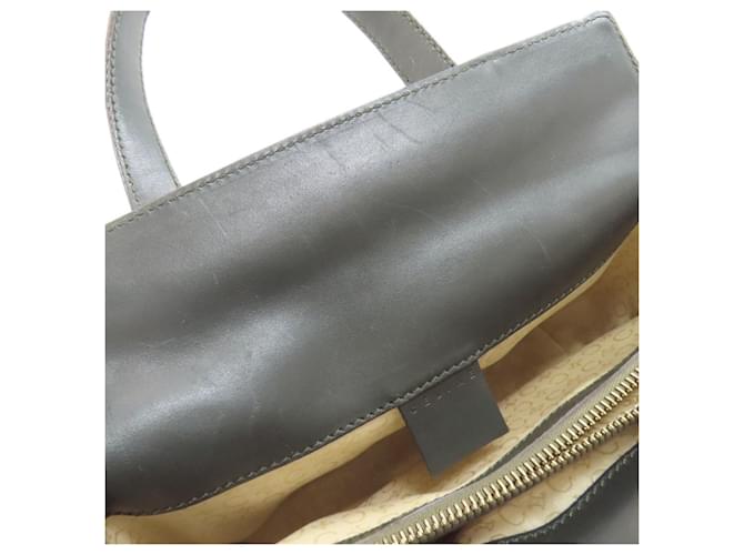 Céline Borsa Celine C Macadam Canvas Verde - vista 7