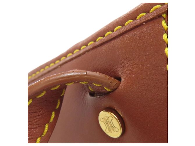 Céline Celine Handtasche aus Macadam-Muster Canvas Braun - Ansicht 13