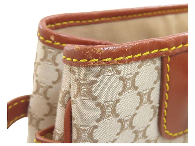 Céline Celine Handtasche aus Macadam-Muster Canvas Braun - Ansicht 8
