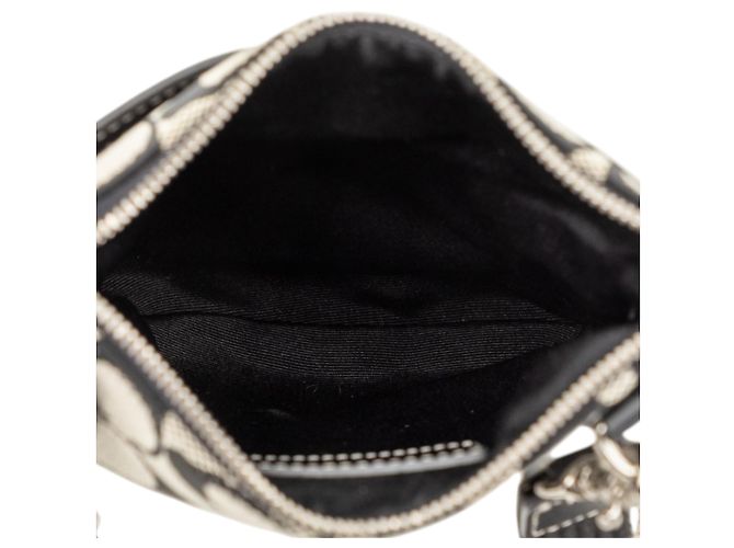 Borsa a tracolla Coach Gray Jacquard North South Marrone Grigio - vista 4
