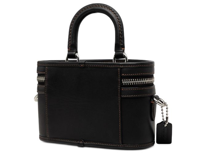Beauty case Coach in pelle nera Nero - vista 2
