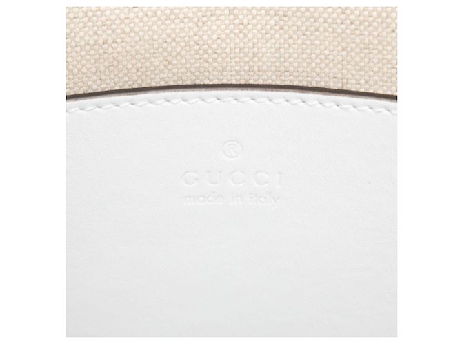 Gucci Diana Satchel aus weißem Kalbsleder und Bambus, Größe Medium - Ansicht 5
