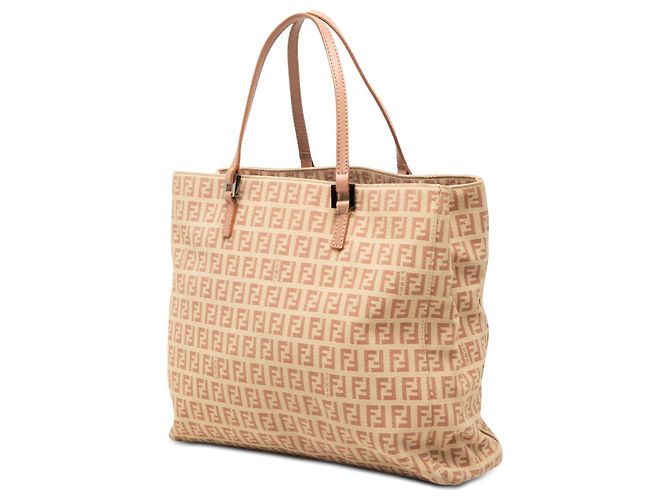 Fendi Zucchino Canvas Tote in Beige - Ansicht 2