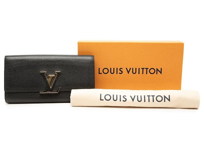 Louis Vuitton Black Taurillon Capucines Long Wallet - view 10