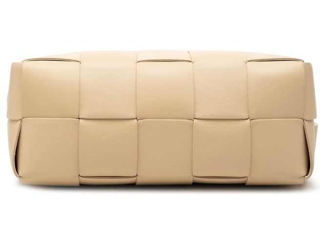 Bottega Veneta Marrone Piccola Nappa Intrecciato Brick Cassette Beige - vista 3