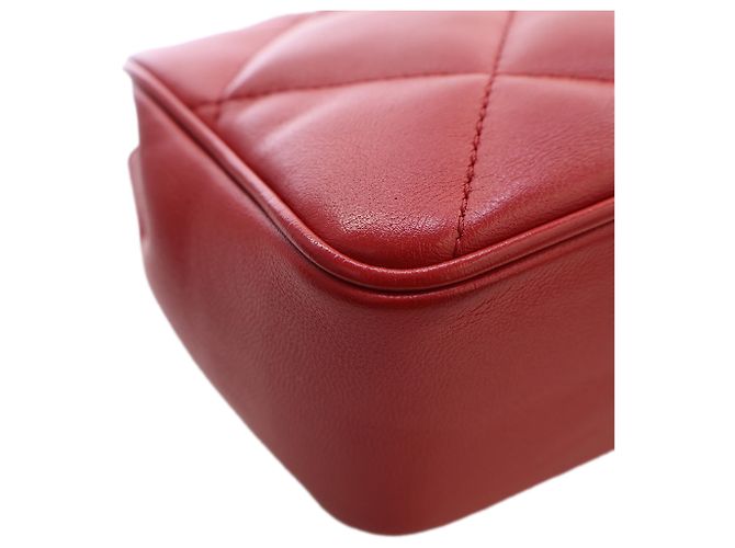 Chanel Red Small Lambskin Easy Carry Flap Rosso - vista 10