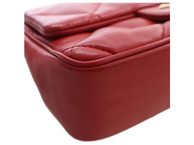 Chanel Red Small Lambskin Easy Carry Flap Rosso - vista 12