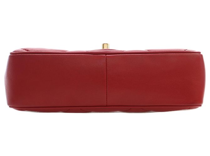Chanel Red Small Lambskin Easy Carry Flap Rosso - vista 5