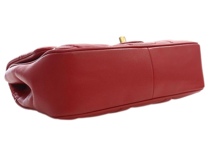 Chanel Red Small Lambskin Easy Carry Flap Rosso - vista 6