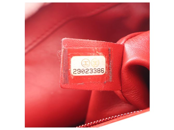 Chanel Red Small Lambskin Easy Carry Flap Rosso - vista 9