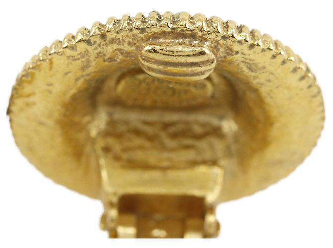 Orecchini a clip Chanel Gold CC placcati oro con medaglione D'oro - vista 5