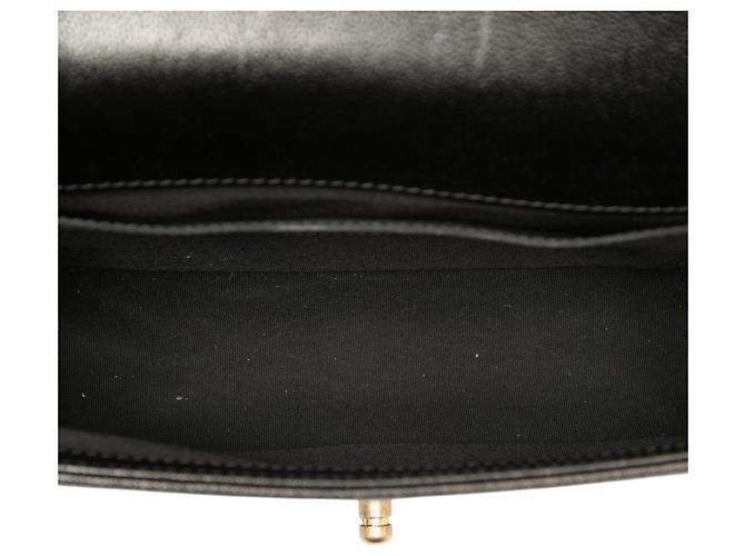 Le Boy Chanel Black Old Medium Chevron Caviar Boy Flap Preto - vista 4