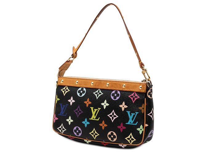 Louis Vuitton Black Monogram Multicolore Pochette Accessoires - view 2