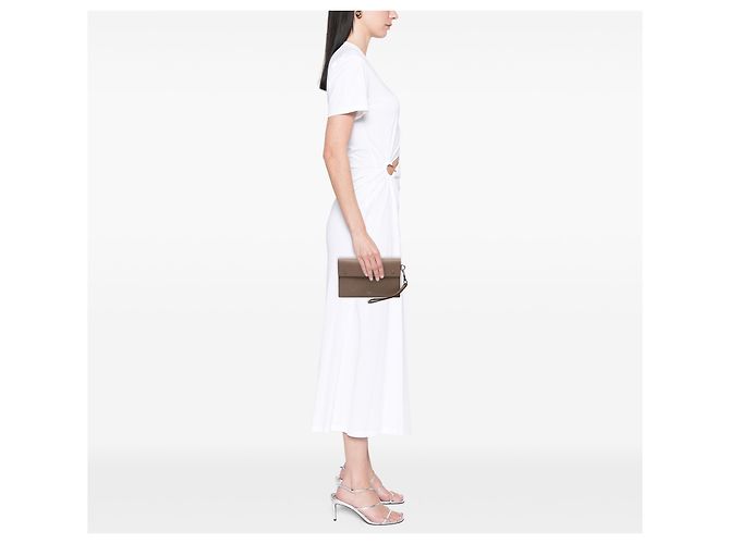 Céline Clutch multifunción en piel de becerro granulado marrón Celine Castaño Gris pardo - vista 6