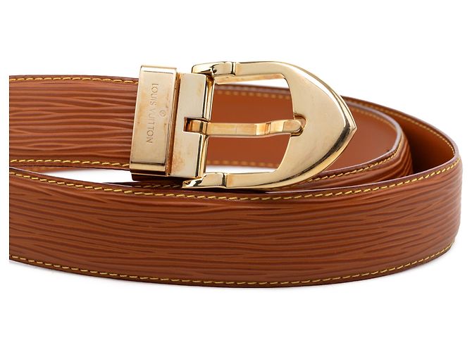 Cintura Louis Vuitton Epi marrone - vista 4