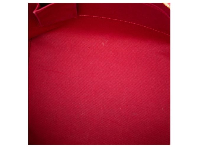 Louis Vuitton Red Monogram Vernis Bellevue GM Rosso - vista 4